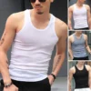 Men Tank Tops Fitness Gym Workout Undershirt Sleeveless T-Shirt Male Sweatshirt Bodybuilding Singlets Running Vest Pullovers