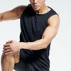 Hot Sale New Fashionable Mens Tops T-Shirt Casual Comfort Comfortable Breathable Crew Neck Fitness Gym Polyester Slim